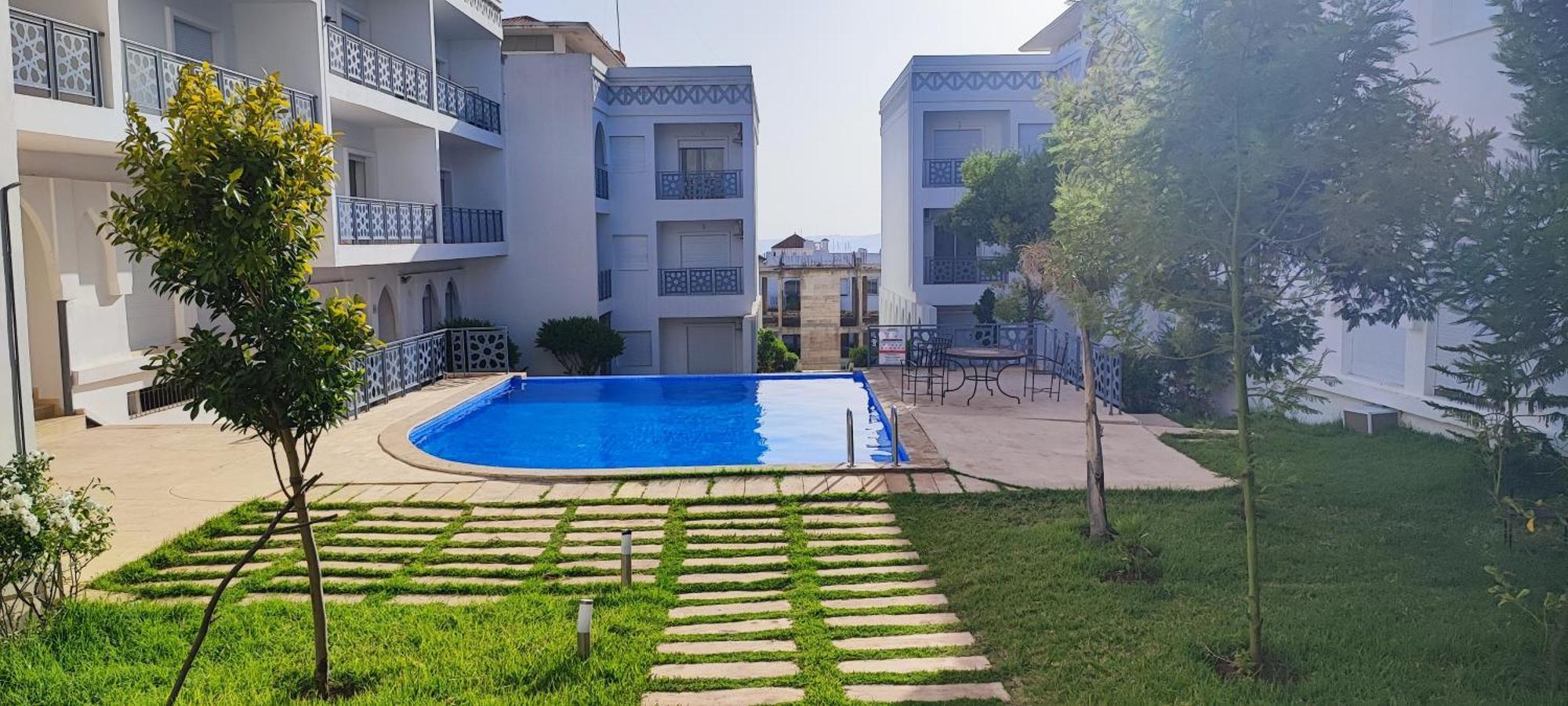 Magnifique Appartement De Standing A Tanger Avec Vue Sur Mer Et Acces Piscine Exteriör bild
